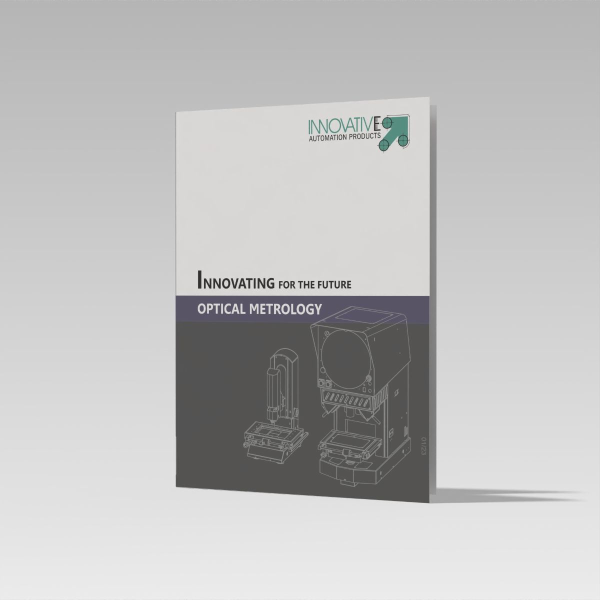 A corporate product brochure cover.